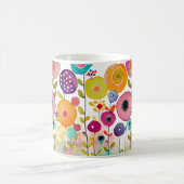 Farbige Blume Power Tasse, 325 ml Kaffeetasse (Mittel)