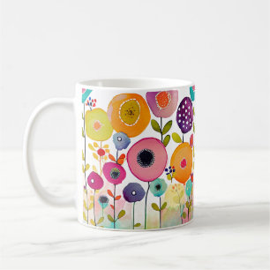 Farbige Blume Power Tasse, 325 ml Kaffeetasse