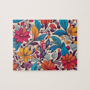 Farbige Blume Puzzle