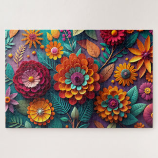 Farbige Blume Puzzle