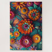 Farbige Blume Puzzle (Vertikal)