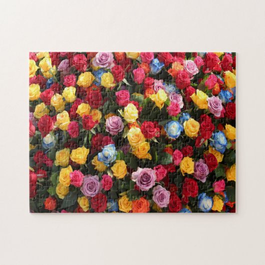 farbige Blume Puzzle (Horizontal)