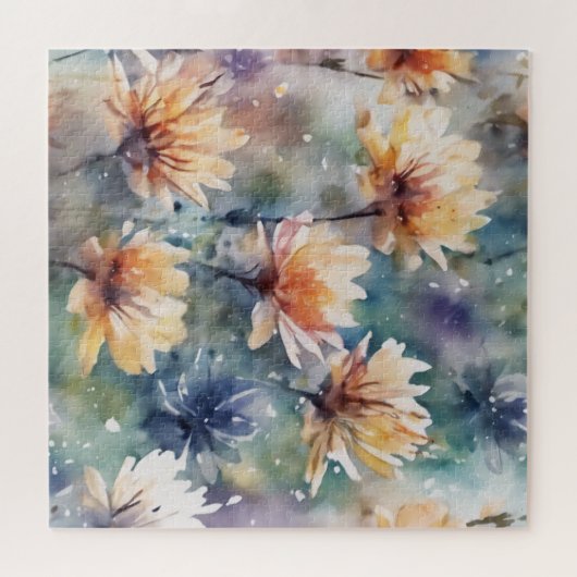 Farbige Blume Puzzle (Horizontal)