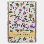Farbige Blume, rosa Hintergrund, gelb Decke (Vorderseite Vertikal)