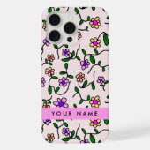 Farbige Blume, rosa Hintergrund, rosa iPhone Hülle (Rückseite)