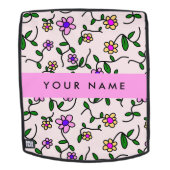 Farbige Blume, rosa Hintergrund, rosa Rucksack (Abnehmbare Front)