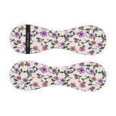 Farbige Blume, rosa Hintergrund, schwarz Baseball (Paneele)