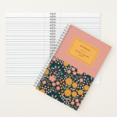 Farbige Blume Rosa Orange-Zitat-Notebook Notizblock (Innen)