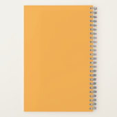 Farbige Blume Rosa Orange-Zitat-Notebook Notizblock (Rückseite)