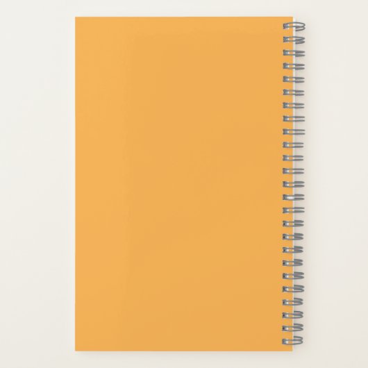 Farbige Blume Rosa Orange-Zitat-Notebook Notizblock (Rückseite)