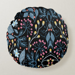 Farbige Blume Rundes Kissen