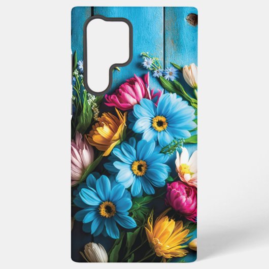 Farbige Blume Samsung Galaxy Hülle (Rückseite)