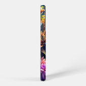 Farbige Blume Samsung Galaxy Hülle (Rechte Seite)