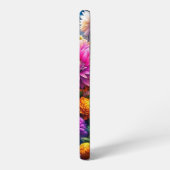 Farbige Blume Samsung Galaxy Hülle (Linke Seite)