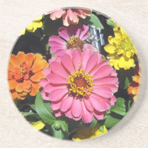 Farbige Blume Sandstein Untersetzer