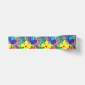 Farbige Blume Satinband (Vorderseite)