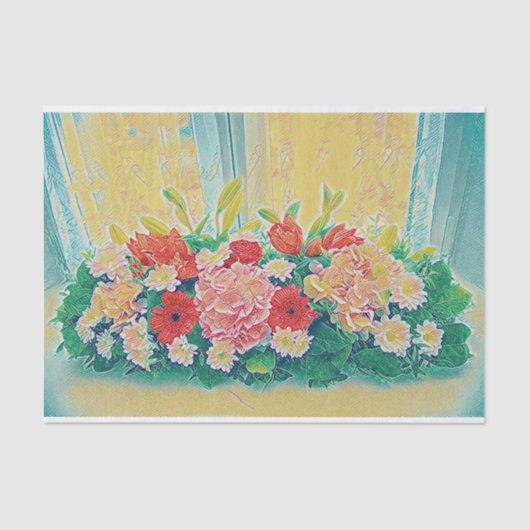 Farbige Blume Seidenpapier (Vorderseite)