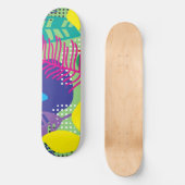 Farbige Blume Skateboard (Vorderseite)