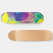 Farbige Blume Skateboard (Horizontal)