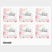 Farbige Blume Sticker (Blatt)