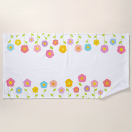 Farbige Blume Strandtuch