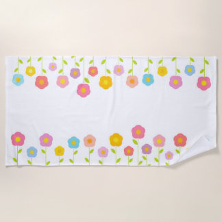 Farbige Blume Strandtuch