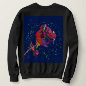 Farbige Blume Sweatshirt (Design Rückseite)