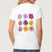 Farbige Blume T-Shirt (Rückseite)