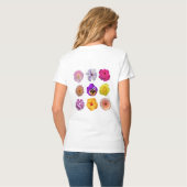 Farbige Blume T-Shirt (Rückseite Vollansicht)