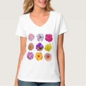 Farbige Blume T-Shirt (Vorderseite)
