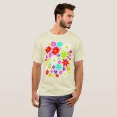 Farbige Blume T-Shirt (Vorne ganz)