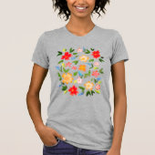 Farbige Blume T-Shirt (Vorderseite)