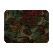 Farbige Blume-Tarnung Magnet (Horizontal)