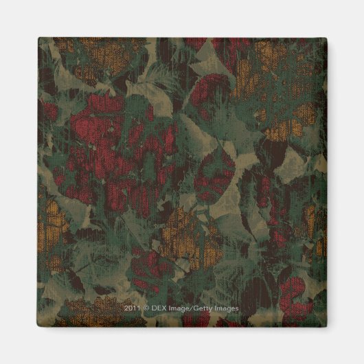 Farbige Blume-Tarnung Magnet (Vorne)