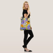 Farbige Blume Tasche (Am Model)