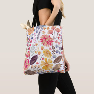 Farbige Blume Tasche