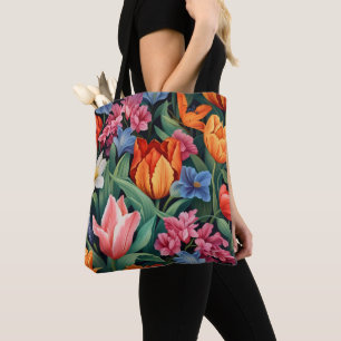Farbige Blume Tasche