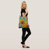 Farbige Blume Tasche (Am Model)