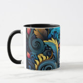 Farbige Blume Tasse (Links)