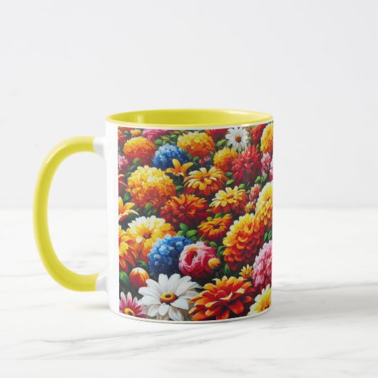 Farbige Blume Tasse (Links)