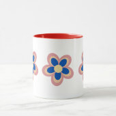 Farbige Blume Tasse (Zentrum)