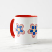 Farbige Blume Tasse (Vorderseite Links)