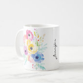 Farbige Blume Tasse (Vorderseite Links)