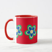 Farbige Blume Tasse (Links)