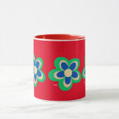 Farbige Blume Tasse (Zentrum)