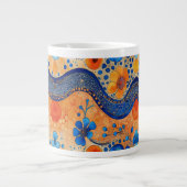 Farbige Blume Tasse (Vorderseite)