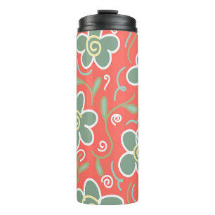 Farbige Blume Thermosbecher