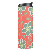 Farbige Blume Thermosbecher (Nach links gedreht)