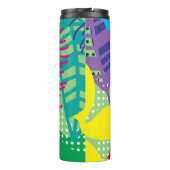 Farbige Blume Thermosbecher (Rückseite)