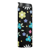 Farbige Blume Thermosbecher (Nach rechts gedreht)